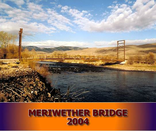 Down river view at Meriwether Bridge.