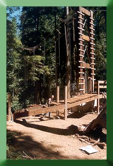 Kim Vogel working on south tower and ramp