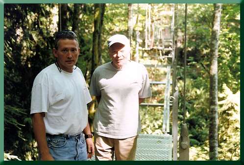 Drafter Eric Tregoning and Senior Engineer Al "Mike" Highberger.