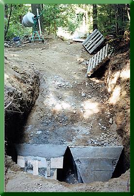 Sahale Earth Anchors ready for concrete.