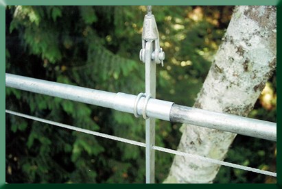 Suspender bar and handrail pipe detail.