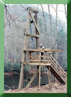 Landing and stairs under construction