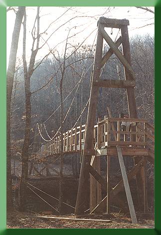 Bridge nearing completion, 1992