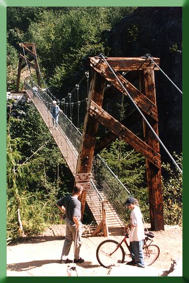 Lava Canyon Bridge in 1999