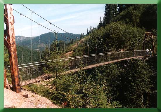 Lava Canyon Bridge in 1999
