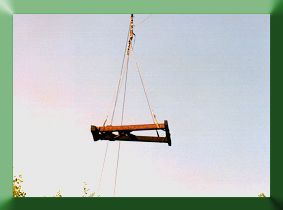 Delivering tower via skyline