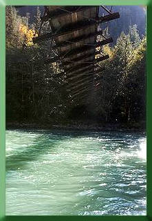 Left side of bridge no longer supported by mainline.