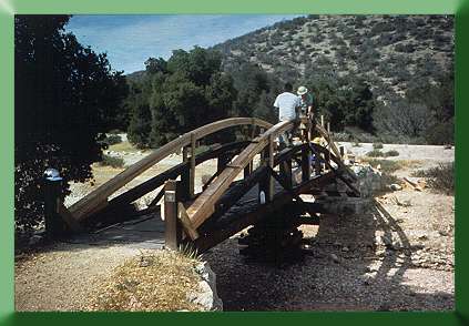 Pinnacles National Monument, CA, 1988.  This project involved reconstruction of existing bridge.