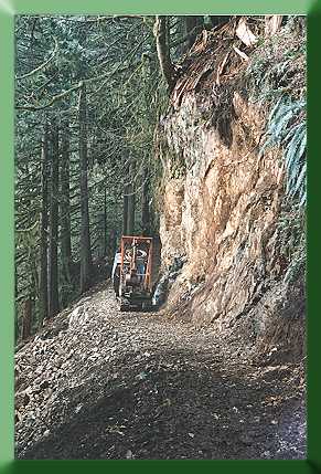 Cliff section after excavation.
