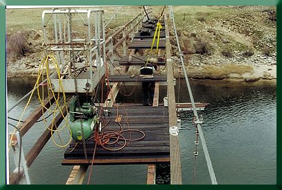 Staging and installing decking.