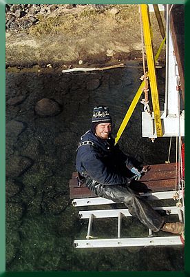 Keith Monohan, moments after Mack brought word from home that he was to be a Daddy!