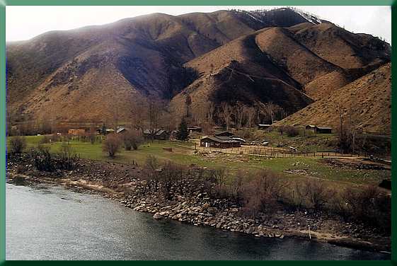 View of Flying B Ranch from the basket.