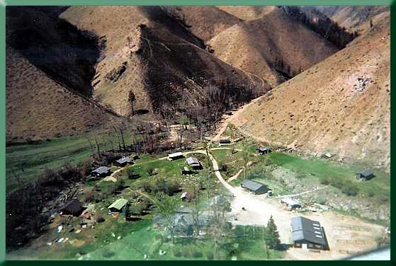 Flying B Ranch from the air.