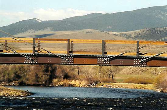 Mid-span at Meriwether Bridge.