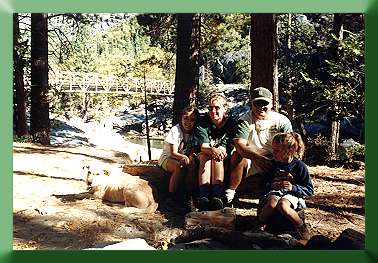 Carroll's sister Troy Wood with family:  Ray, Stephanie, and Jamie.  Cassidy bridge in background.