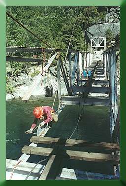 Beginning truss repair.