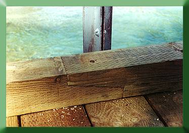 Kick rail joint ready for bolting.