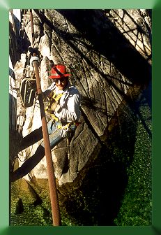 Mack McFarland working in harness below mainline.