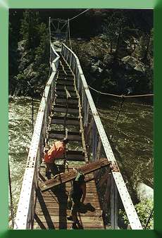 Removing old decking.