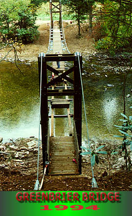 Greenbrier Bridge near the end of construction.