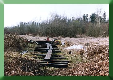 Sleepers ready for stringers and deck.