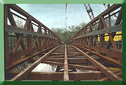 Centerline view of the Continental Bridge before decking installation.