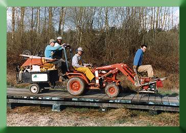 Ian Jamison, Paul Adler, Lars Henrikson and Steve Lohrentz on their way to work.