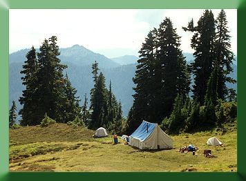 Base Camp on Sulphur Moraine