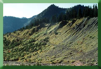Upper moraine trail excavation, 3 days later.