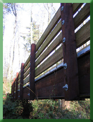 Railing Detail on Carkeek Bridge