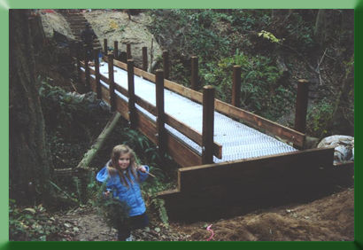 Sky inspects Carkeek Bridge