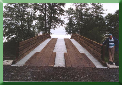 Al Highberger and centerline view of Deepwater Bridge