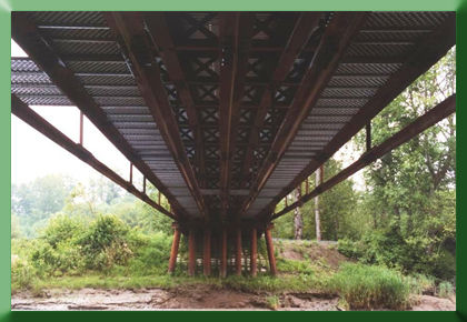 Under deck view of Deepwater Bridge