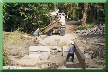 Maple Leaf Reach stringers are installed