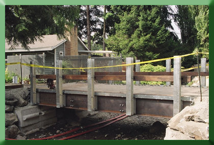Railing getting installed on Maple Leaf Reach