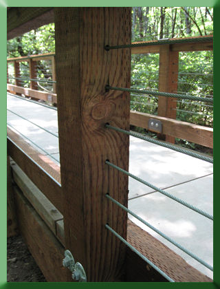 Post Detail of Tiger Mountain Bridge.  Photo by A.N.